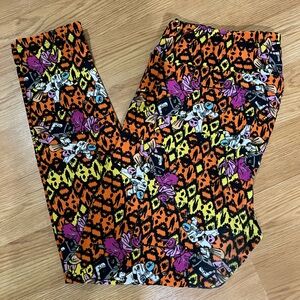LulaRoe leggings. TC2. Trick or treaters/Halloween.